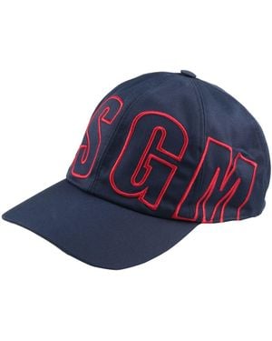 MSGM Hat Polyester, Cotton - Blue