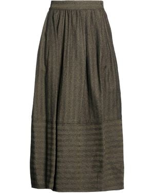 Gentry Portofino Military Midi Skirt Virgin Wool - Grey