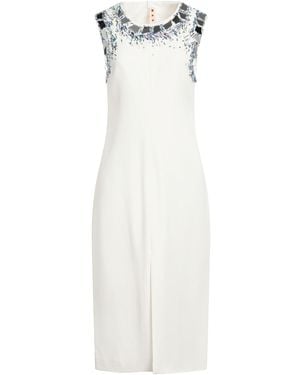 Marni Midi Dress Viscose, Elastane - White