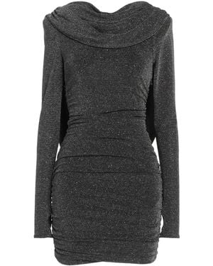 Twenty Four Haitch Mini Dress Polyacrylic, Lurex, Elastane - Black