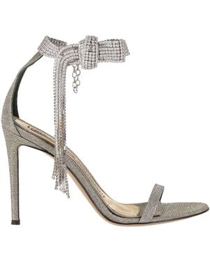 Alexandre Vauthier Sandals Textile Fibers - White