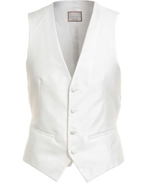 Pal Zileri Tailored Vest Polyester - White