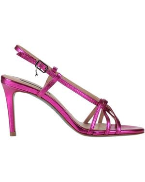 Patrizia Pepe Fuchsia Sandals Soft Leather - Pink