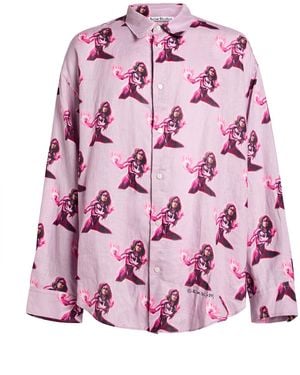 Acne Studios Shirt Linen - Pink