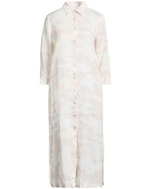 120% Lino Midi Dresses - White