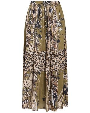 MARYBLOOM Military Maxi Skirt Cotton - Natural