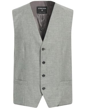 Strellson Tailored Vest Cotton, Wool, Viscose, Linen, Elastane - Gray