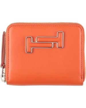 Tod's Wallet Leather - Orange