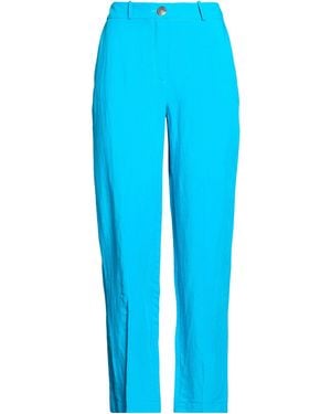 Haveone Azure Pants Viscose, Linen - Blue
