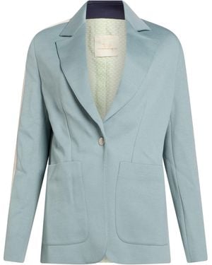 Palm Angels Light Blazer Cotton, Polyester - Blue