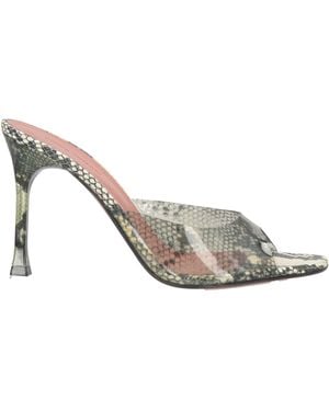 AMINA MUADDI Charcoal Sandals Synthetisches Material - Metallic