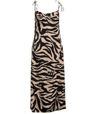 Off-White c/o Virgil Abloh Maxi-Kleid - Weiß