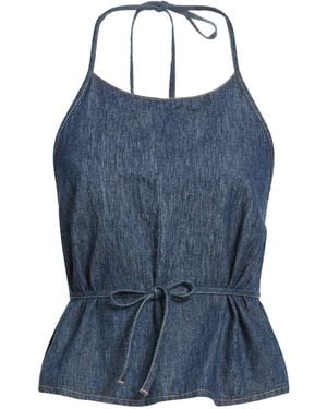 ViCOLO Top Cotton, Linen - Blue