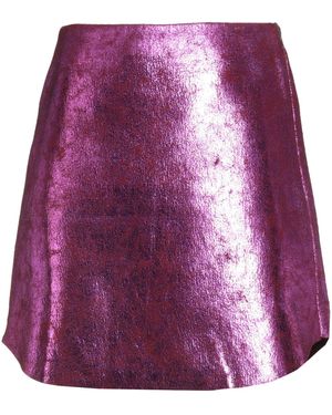 THE M.. Fuchsia Mini Skirt Polyester, Viscose, Elastane - Purple