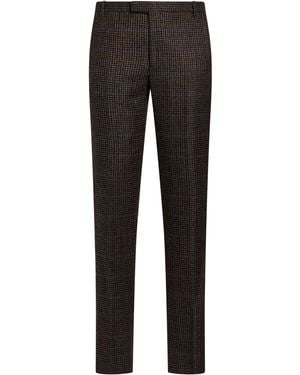 Etro Pants Wool, Polyamide - Black