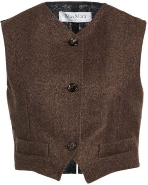 Max Mara Couture-Weste - Braun