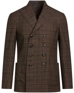 The Gigi Blazer Virgin Wool, Cotton - Brown