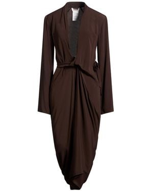MEIMEIJ Midi Dress Acetate, Silk - Brown