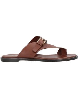 Emporio Armani Thong Sandals - Brown