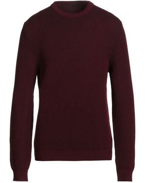 Zanone Burgundy Jumper Virgin Wool, Polyester - Purple