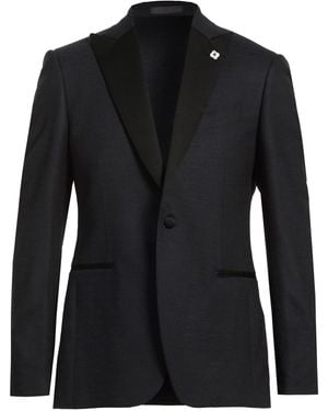 Lardini Blazer Wool, Elastane - Black