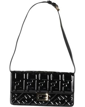 Fendi Shoulder Bag Leather - Black