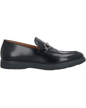 ROSSI SHOES Midnight Loafers Leather - Blue
