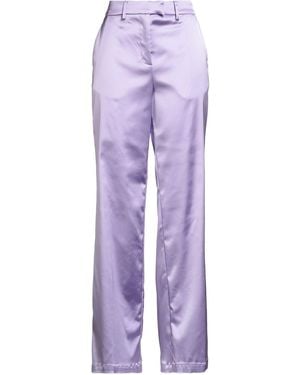 Semicouture Trousers Acetate, Polyamide, Elastane - Purple