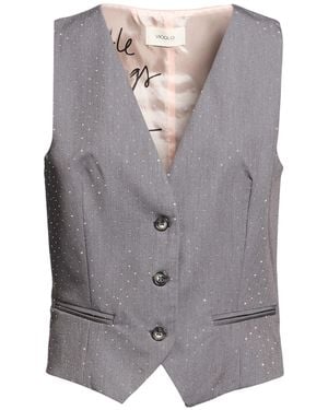 ViCOLO Tailored Vest Polyester, Viscose, Elastane - Gray