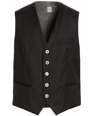Eleventy Tailored Vests - Black
