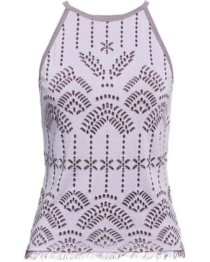 Lanvin Top Viscose, Cotton, Polyamide, Elastane - Purple
