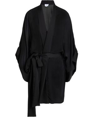 ATELIER LEGORA Overcoat & Trench Coat Viscose, Polyamide, Polyester - Black