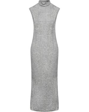 Peserico Midi Dress Baby Alpaca Wool, Nylon, Virgin Wool, Viscose, Metallic Fibre - Grey
