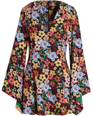 ALESSANDRO ENRIQUEZ Mini Dress Polyester, Elastane - Orange