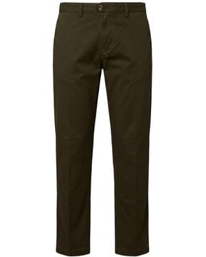 Conte Of Florence Dark Pants Cotton, Elastane - Green