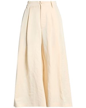 Uma Wang Pants Silk - Natural