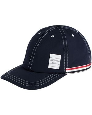 Thom Browne Hat Polyester, Cotton - Blue