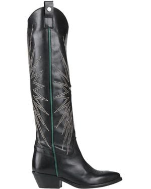GISÉL MOIRÉ Boot Leather - Black