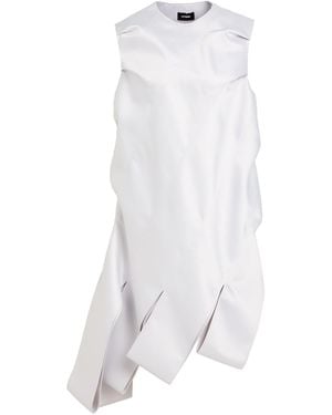 we11done Light Midi Dress Polyester - White