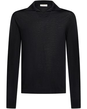 Piacenza Cashmere Sweater Virgin Wool - Black