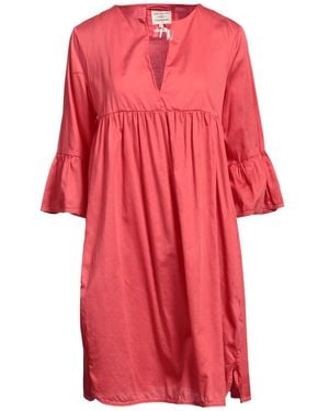 ALESSIA SANTI Coral Mini Dress Cotton - Red