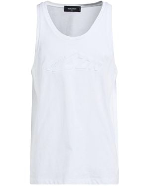 DSquared² Icon Tank Top Cotton - White