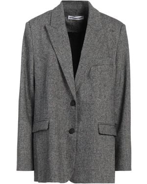 Attic And Barn Blazer Wool, Polyester, Acrylic, Silk, Elastane - Grey