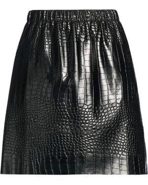 THE M.. Mini Skirt Polyurethane, Polyester - Black