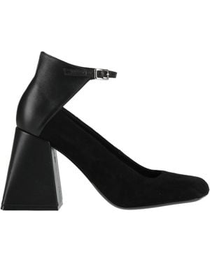 Vic Matié Court Shoes Leather - Black
