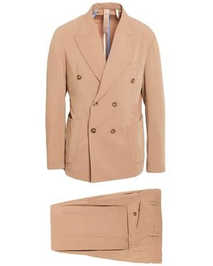 BERNESE Milano Camel Suit Polyester, Viscose, Elastane - Natural