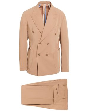 BERNESE Milano Camel Suit Polyester, Viscose, Elastane - Natural