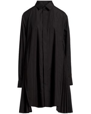 Sacai Mini Dress Polyester, Cotton - Black
