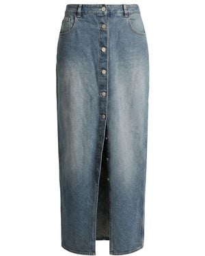 Alaïa Denim Skirt Cotton, Polyester - Blue