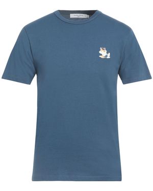 Maison Kitsuné T-Shirt Cotton - Blue